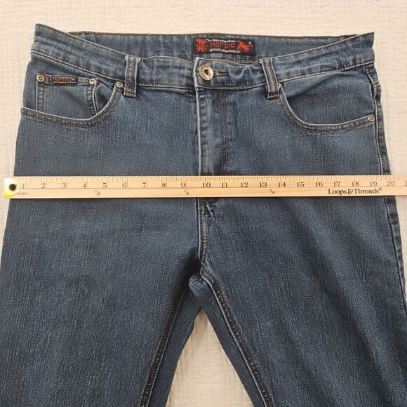 Harpia Jeana Men's 36 x 32 Medium Wash Straight Leg Classic Stretch Fit EUC - Picture 5 of 16